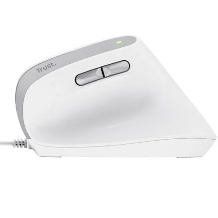 Trust Bayo II Ratón Ergonómico Vertical Blanco